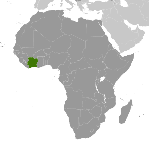 Which country is highlighted on the map?