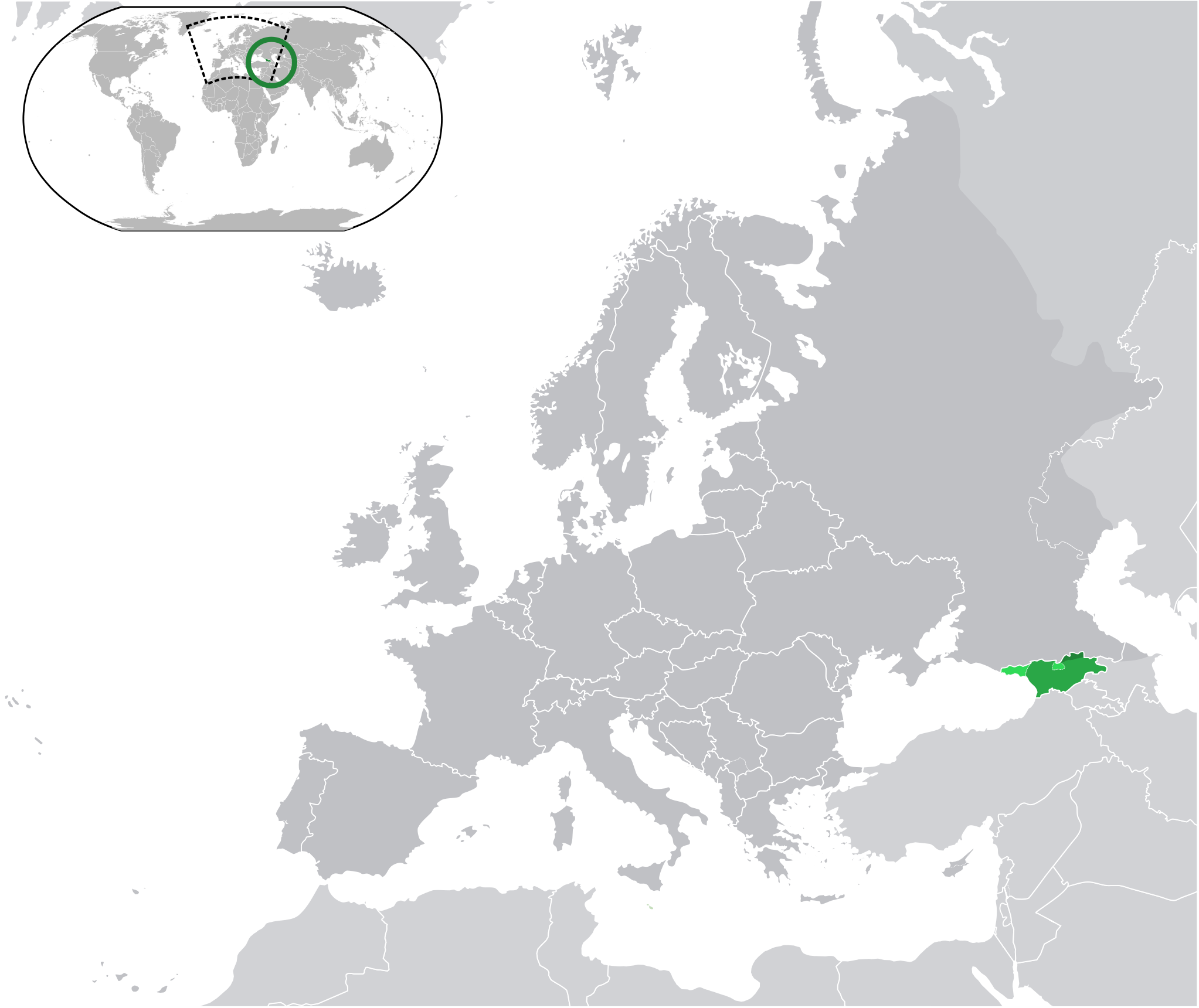 Which country is highlighted on the map?