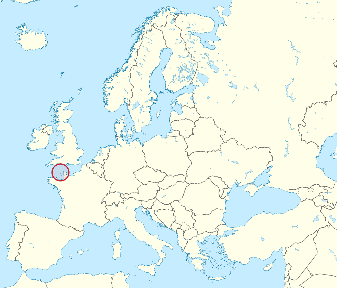 Which country is highlighted on the map?
