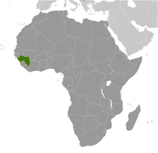 Which country is highlighted on the map?