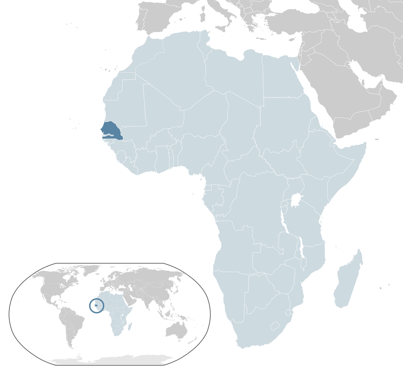 Which country is highlighted on the map?
