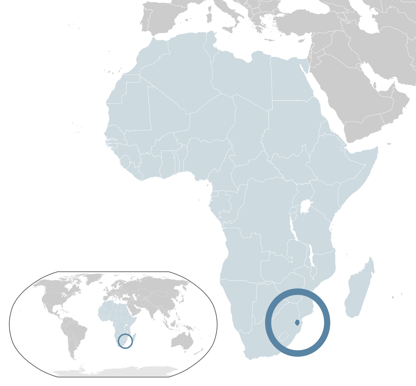 Which country is highlighted on the map?