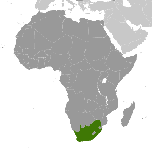 Which country is highlighted on the map?