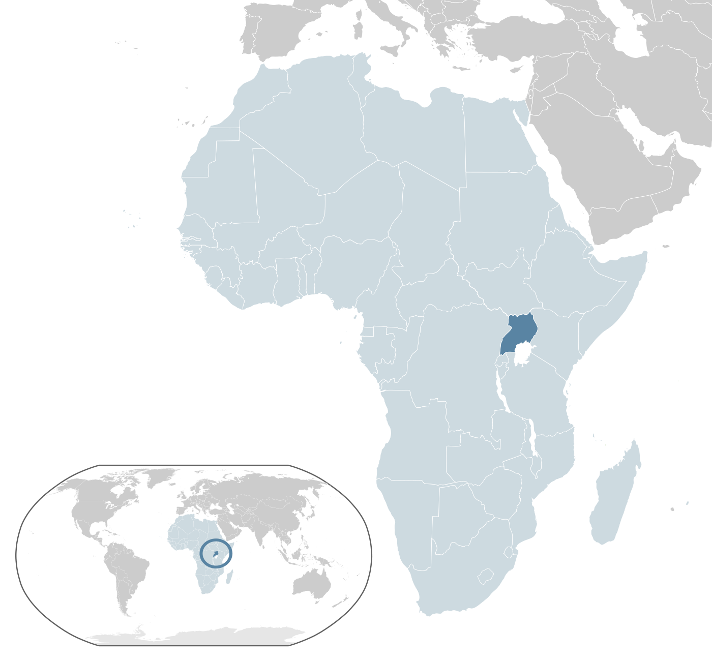 Which country is highlighted on the map?