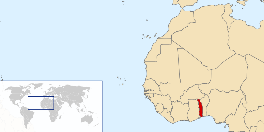 Which country is highlighted on the map?