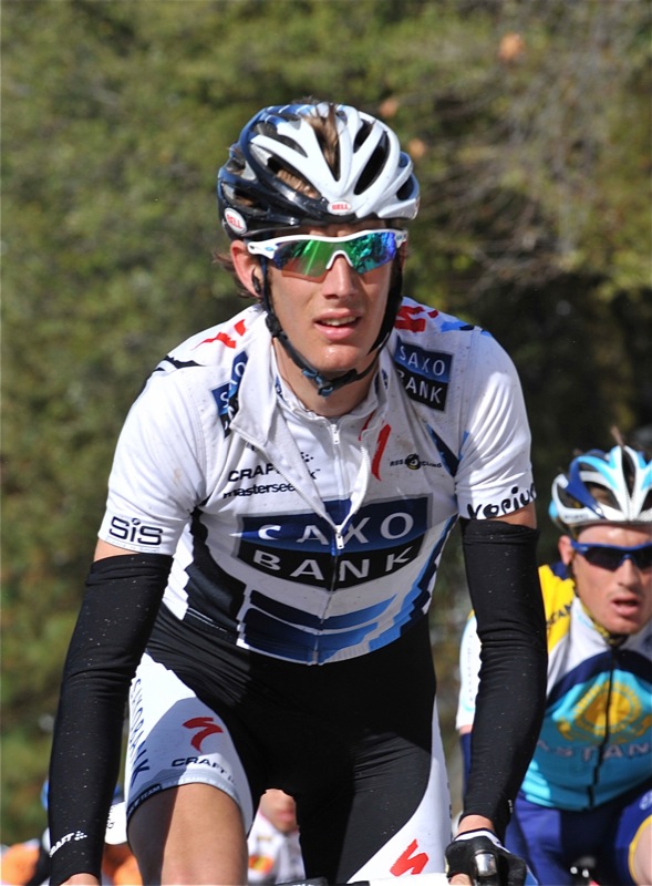 What is the name of this professional cyclist?