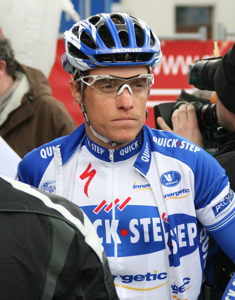 What is the name of this professional cyclist?