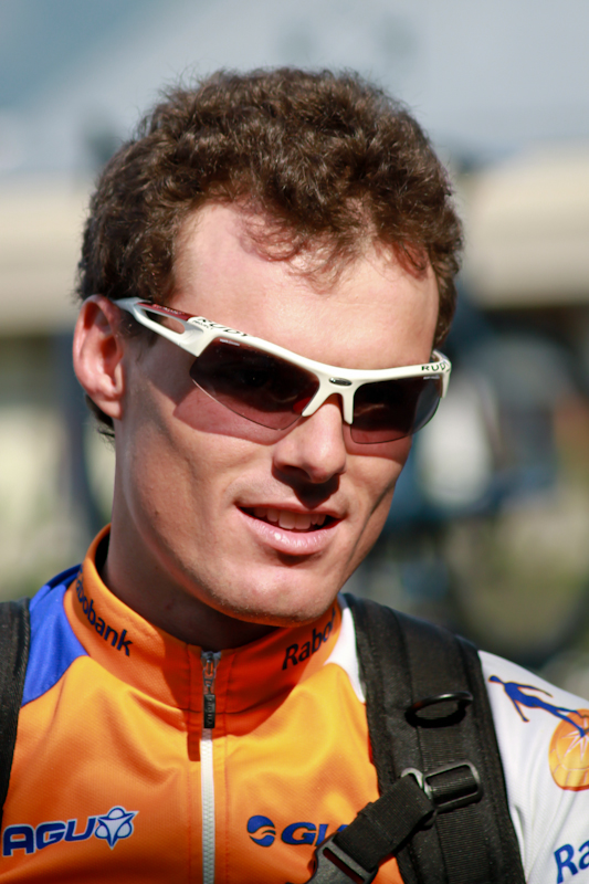 What is the name of this professional cyclist?