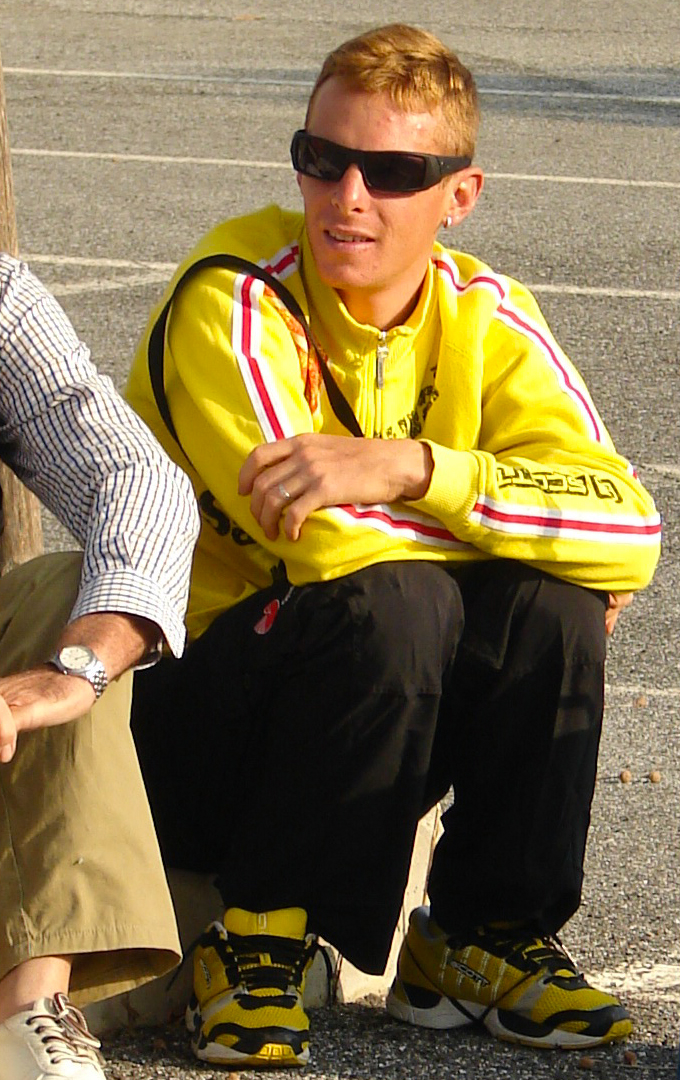 What is the name of this professional cyclist?