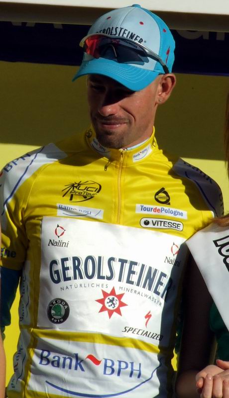 What is the name of this professional cyclist?