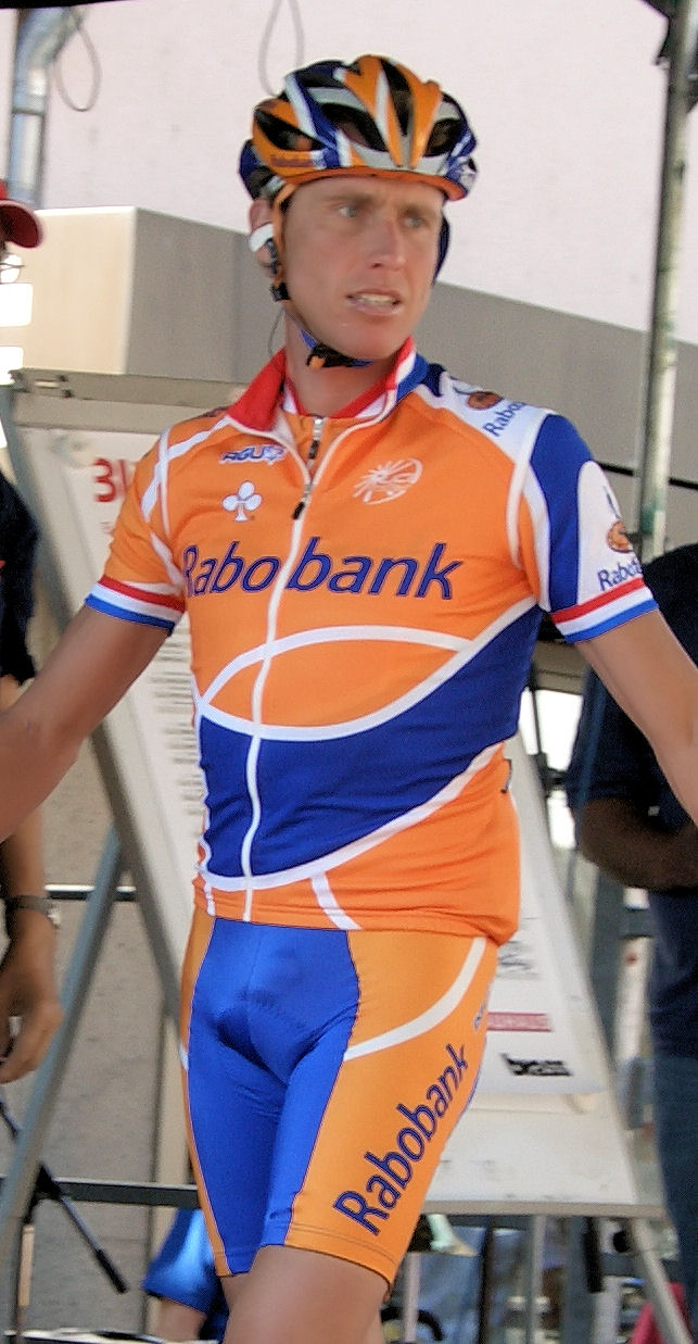 What is the name of this professional cyclist?