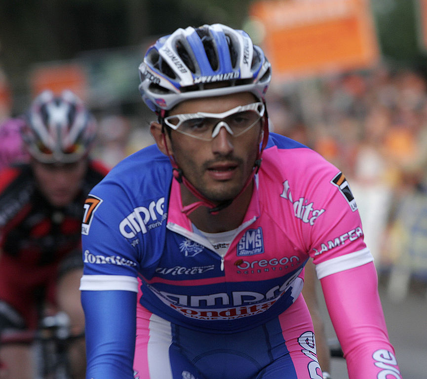 What is the name of this professional cyclist?
