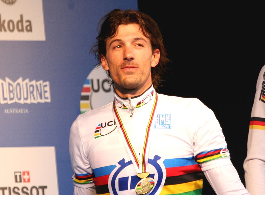 What is the name of this professional cyclist?