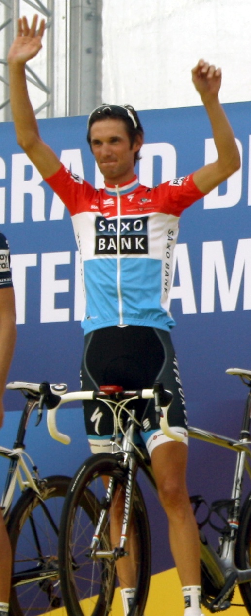 What is the name of this professional cyclist?