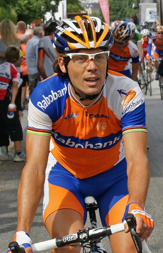 What is the name of this professional cyclist?