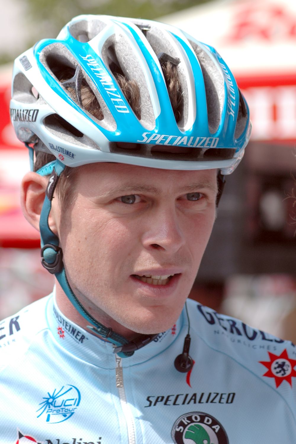What is the name of this professional cyclist?