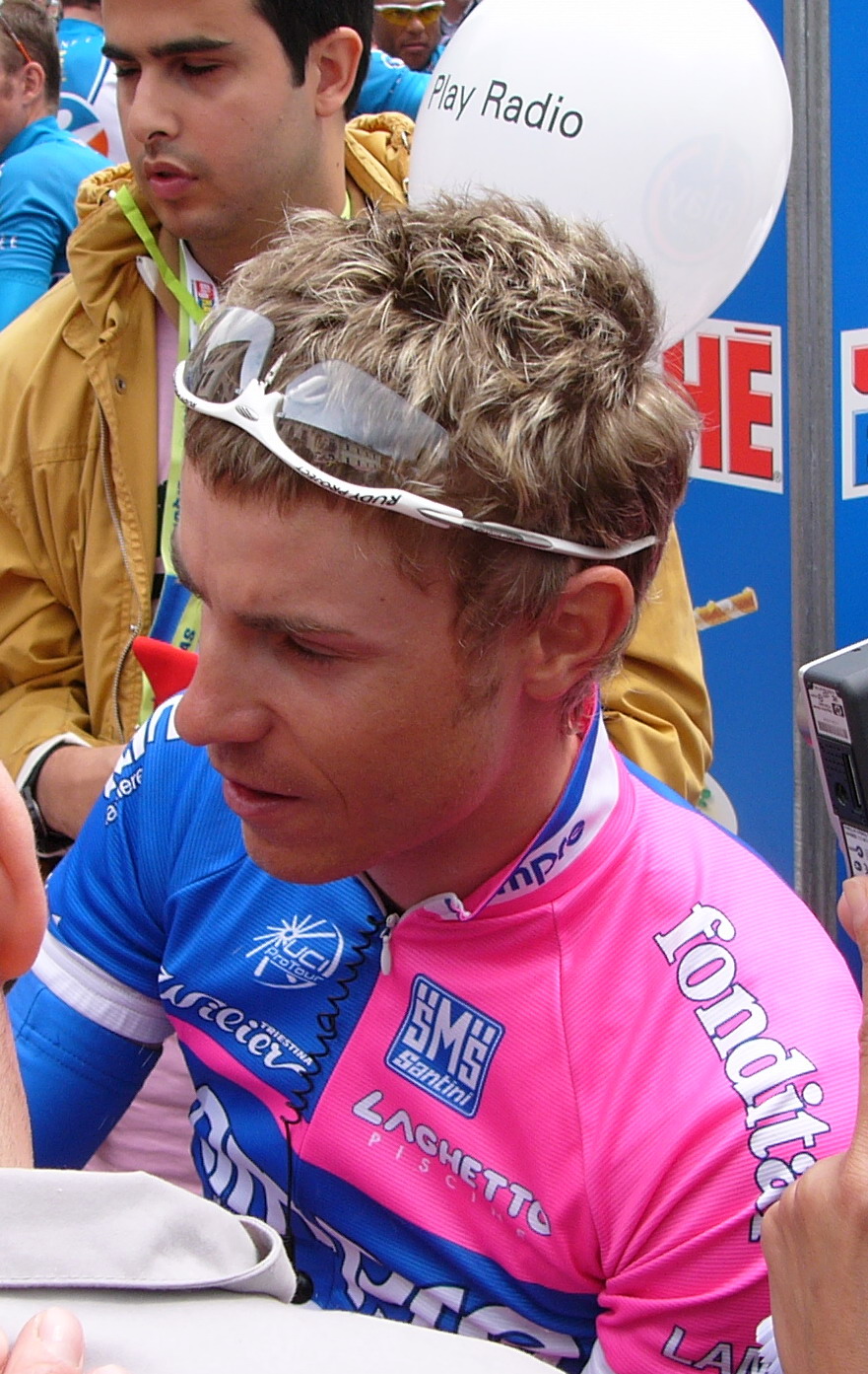 What is the name of this professional cyclist?