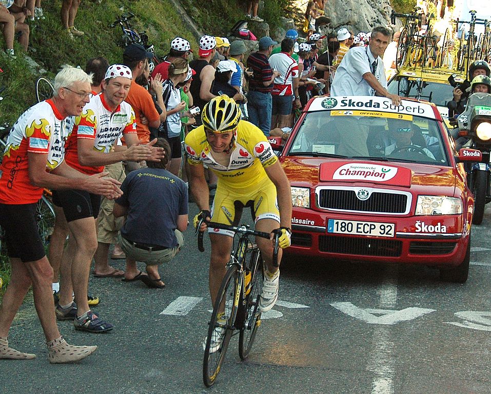What is the name of this professional cyclist?