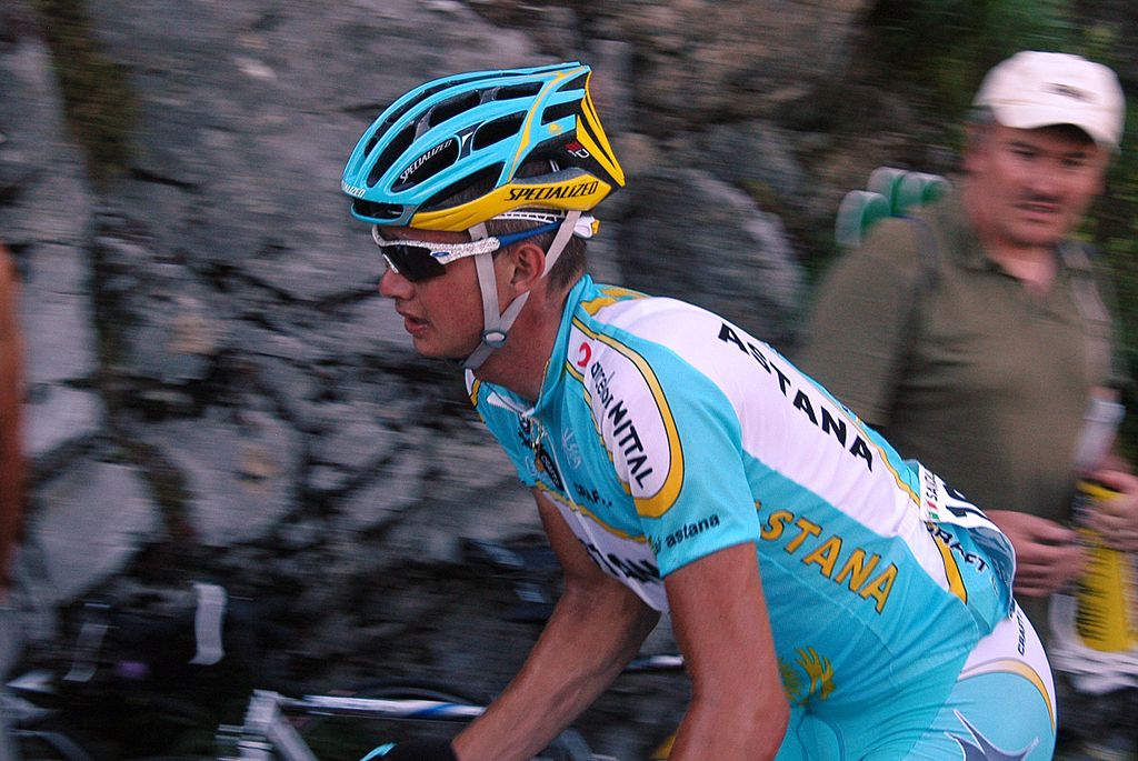 What is the name of this professional cyclist?