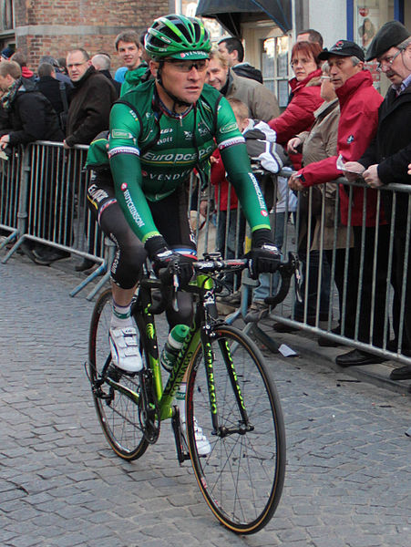 What is the name of this professional cyclist?