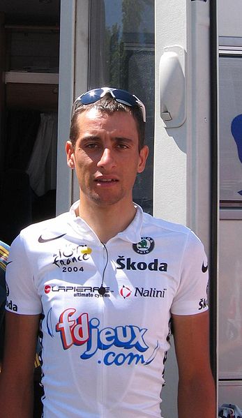 What is the name of this professional cyclist?