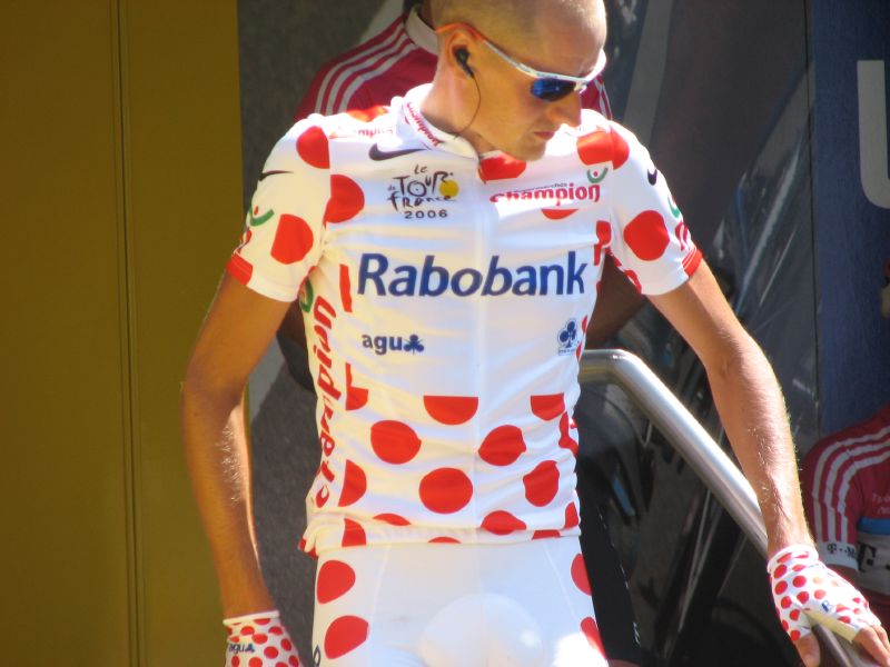 What is the name of this professional cyclist?