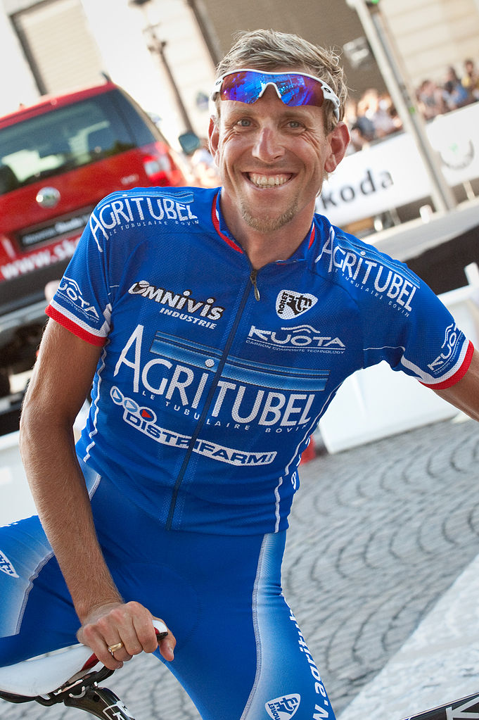 What is the name of this professional cyclist?