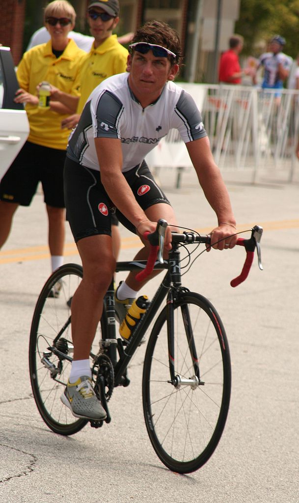 What is the name of this professional cyclist?