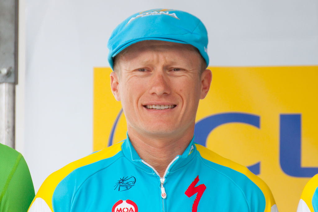 What is the name of this professional cyclist?
