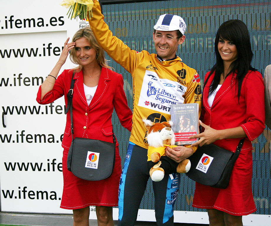 What is the name of this professional cyclist?