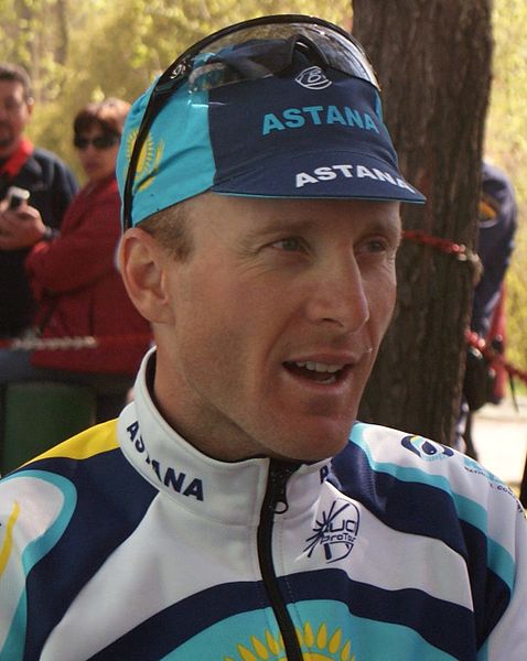 What is the name of this professional cyclist?