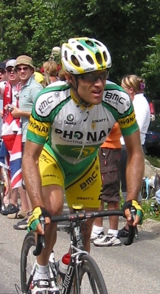 What is the name of this professional cyclist?