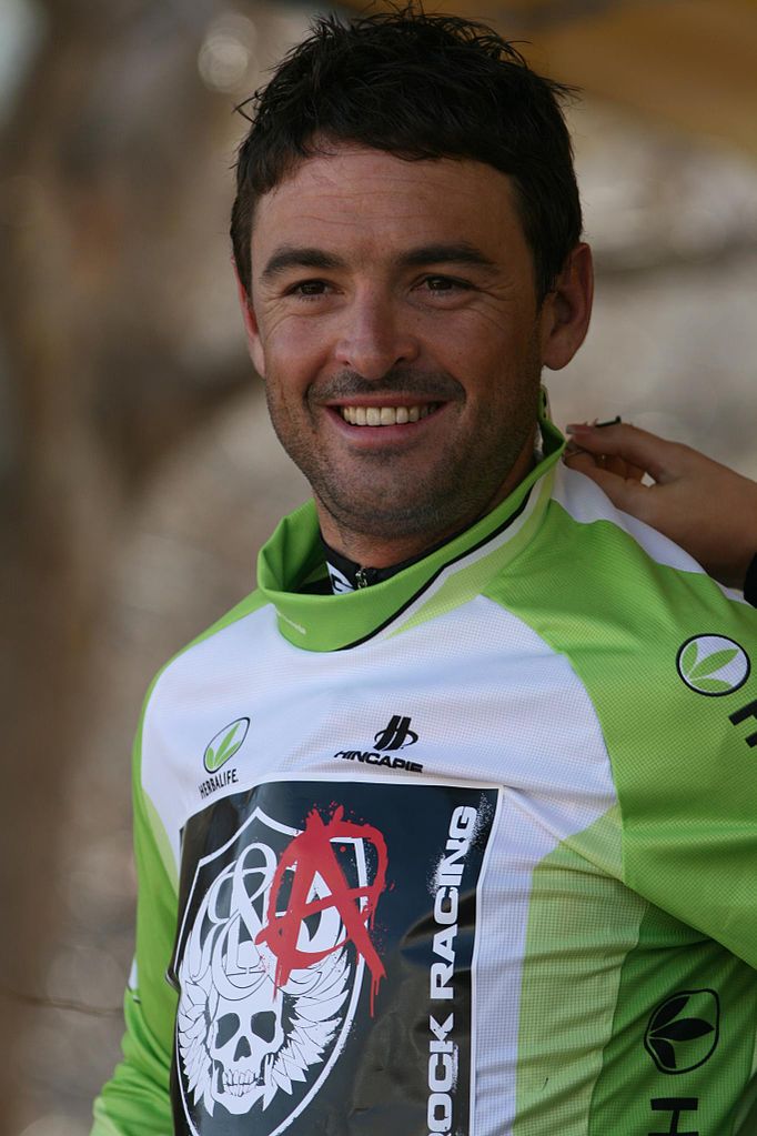 What is the name of this professional cyclist?