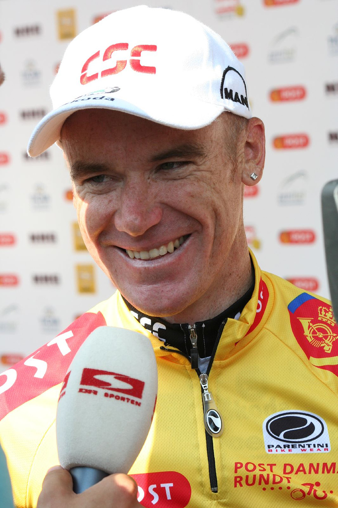 What is the name of this professional cyclist?