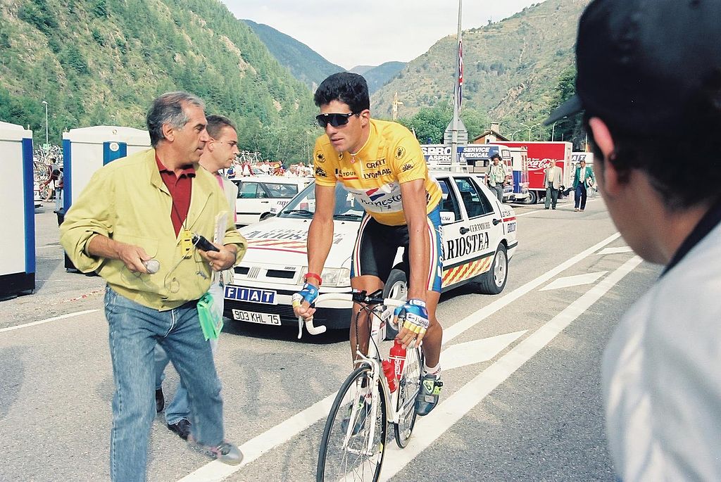 What is the name of this professional cyclist?