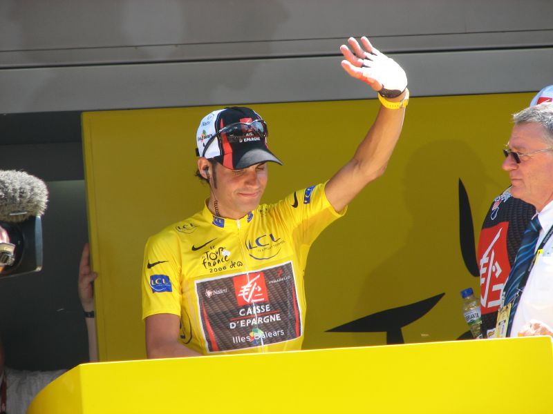 What is the name of this professional cyclist?