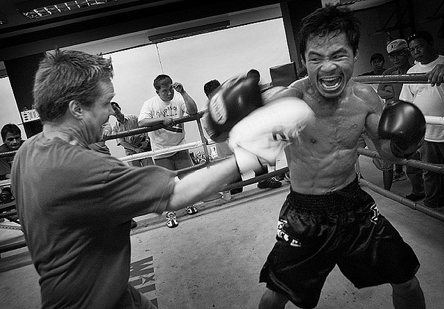 What is the name of this professional boxer?