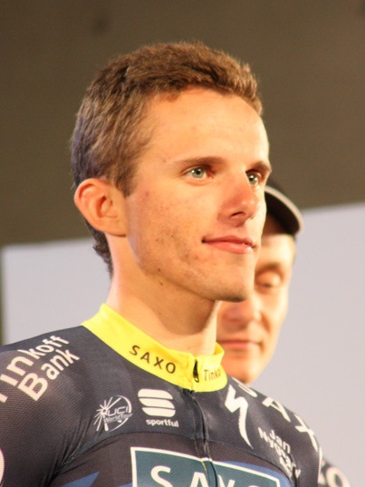 What is the name of this professional cyclist?