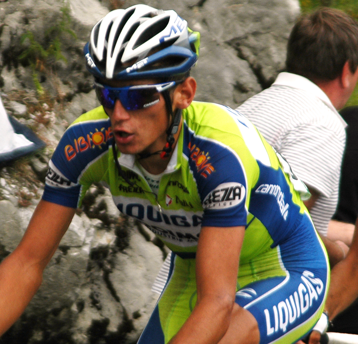 What is the name of this professional cyclist?