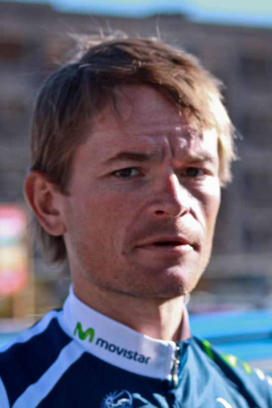 What is the name of this professional cyclist?