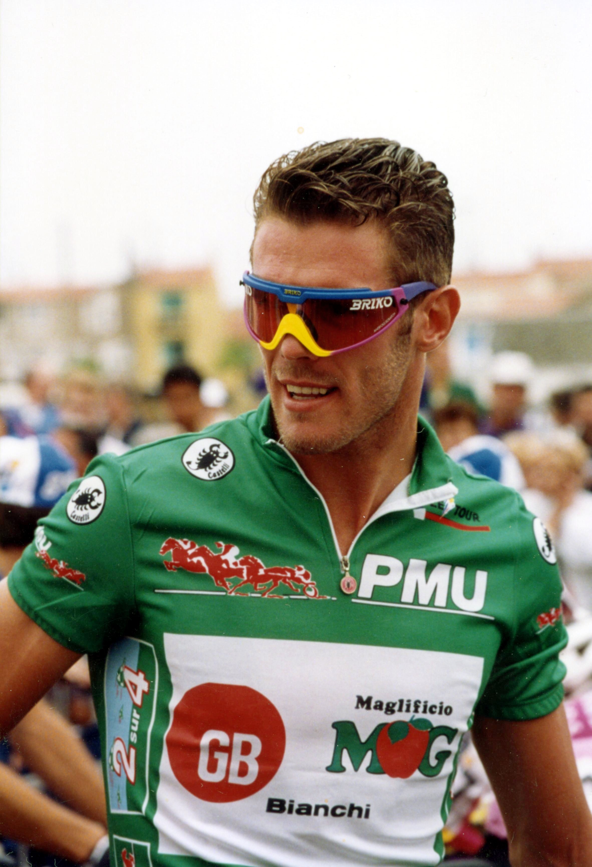 What is the name of this professional cyclist?