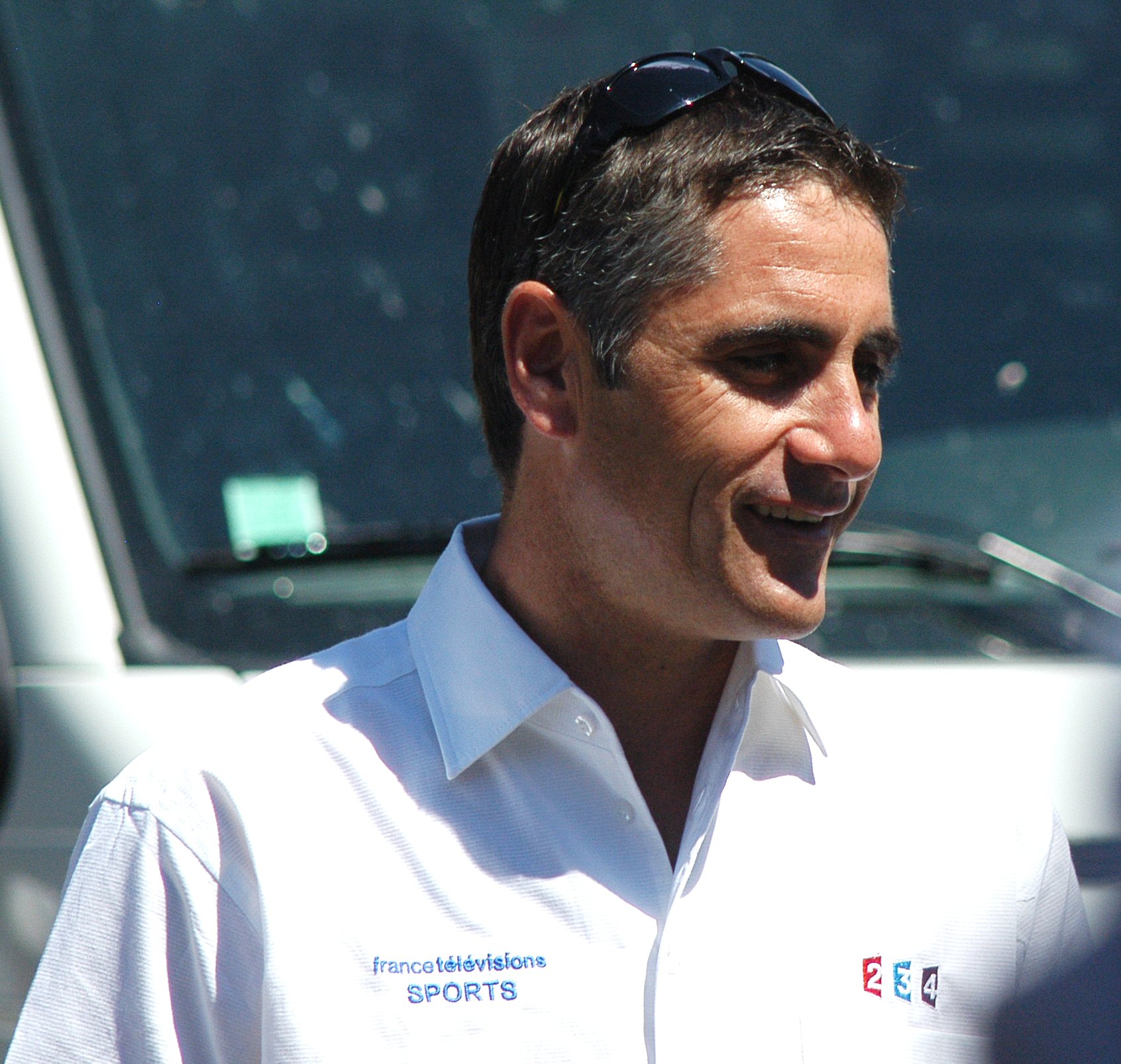 What is the name of this professional cyclist?