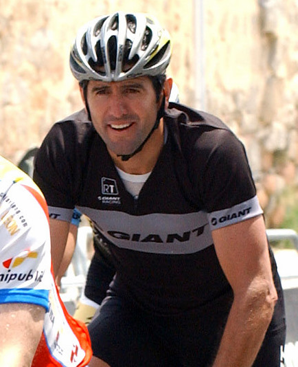 What is the name of this professional cyclist?