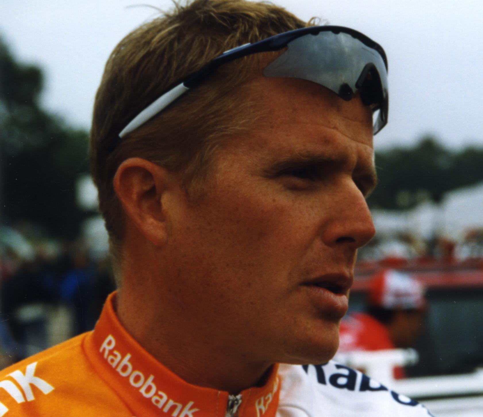 What is the name of this professional cyclist?