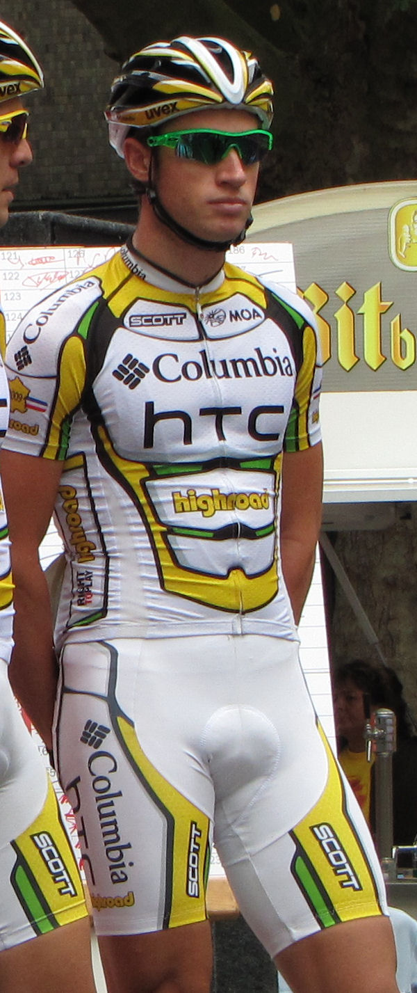 What is the name of this professional cyclist?