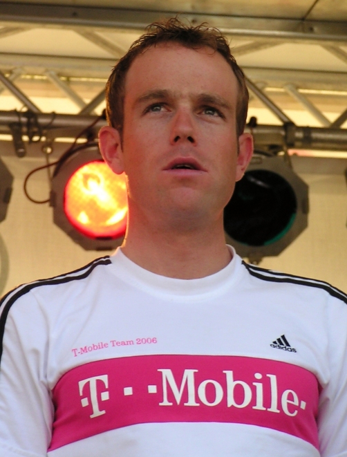 What is the name of this professional cyclist?