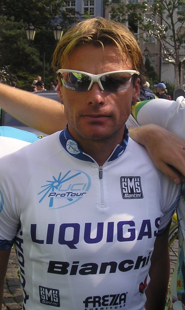 What is the name of this professional cyclist?