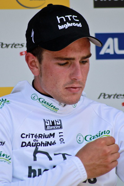 What is the name of this professional cyclist?