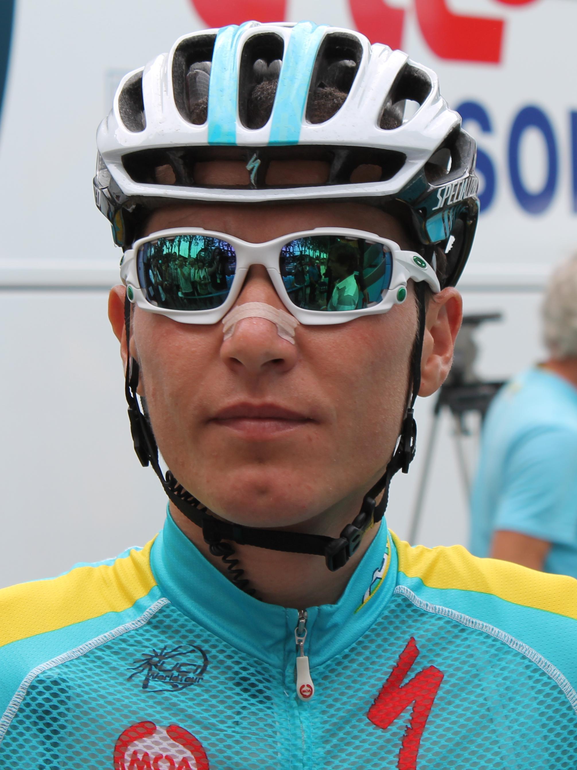 What is the name of this professional cyclist?