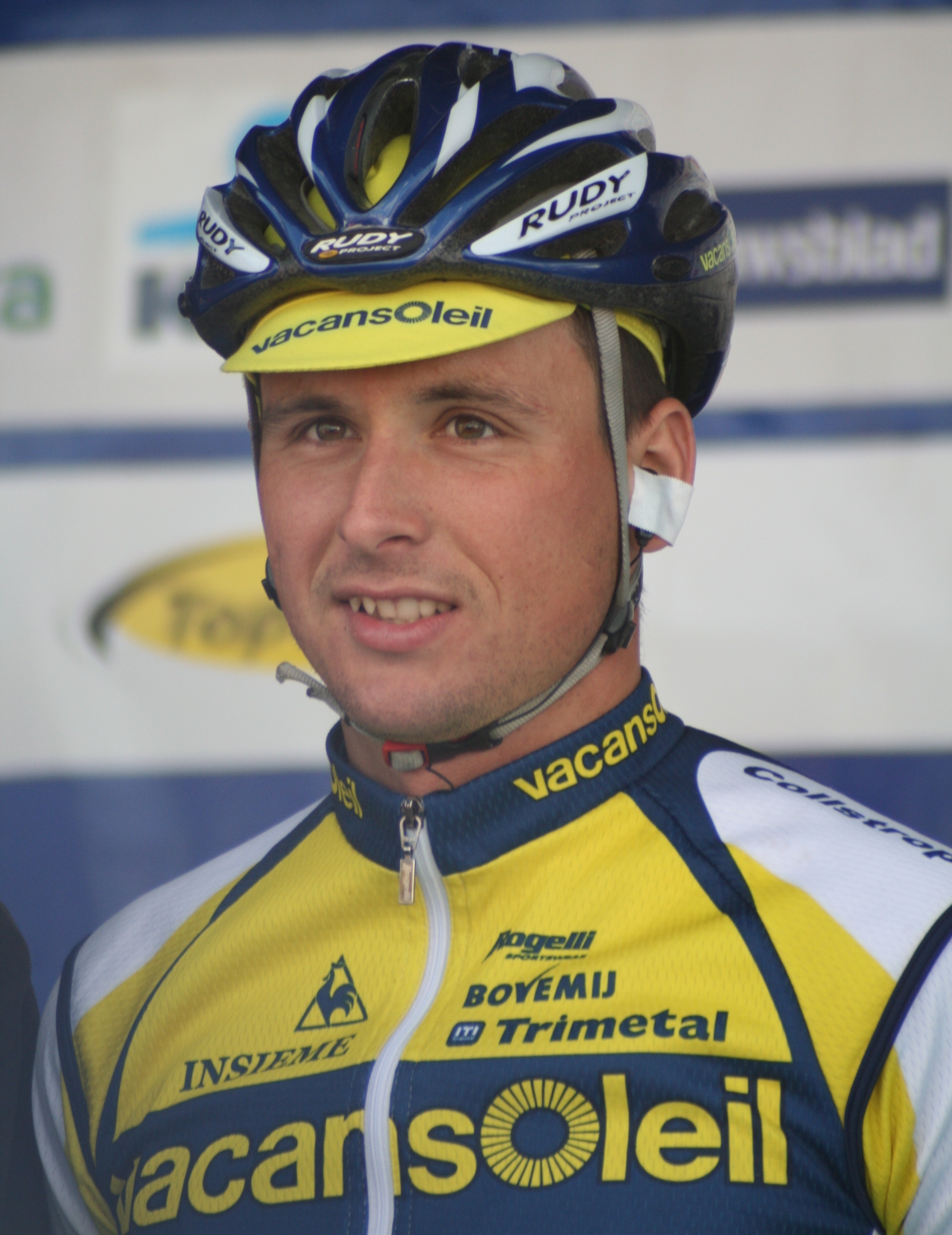 What is the name of this professional cyclist?